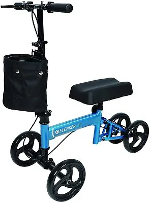 $89.50 • Buy OEM ELENKER Foldable Knee Walker Economy Knee Scooter Medical Crutch Alternative