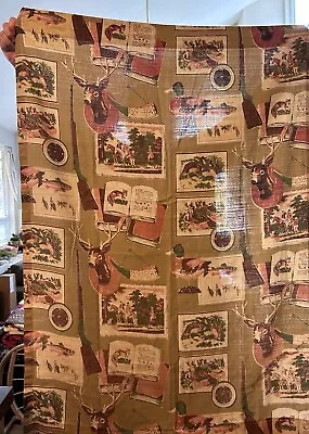 Vintage Hunting Lodge Cabin Curtains 2 Panels • $18.99