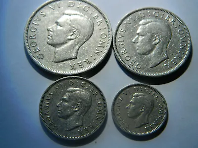 £54 • Buy 1948  Half Crown - Two /One Shilling - Sixpence - UK (KM866/865/863/862)