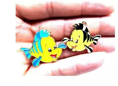 20pcs Cartoon Fish Metal Charm Pendant DIY Necklace Jewelry Making • $11.60