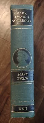 Mark Twain's Notebook 1935 The Complete Works Of Mark Twain Vol XXII RB 1st Ed • $15