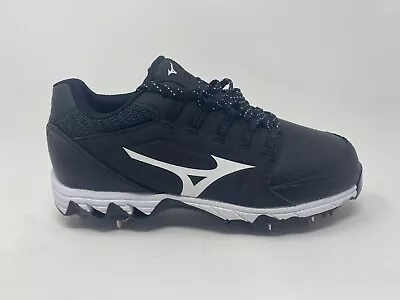 Mizuno Women's 9-Spike Swift 6 Metal Softball Cleats Black 7 Free Shipping • $39.99