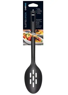 Chef Aid Nylon Slotted Spoon Non-Stick Cooking Kitchen Cookware Dining Tool New • £4.18