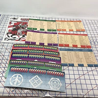 SHOGUN 1986 Samurai Swords Replacement Parts MB Board Game Army Reference Cards • $19.95