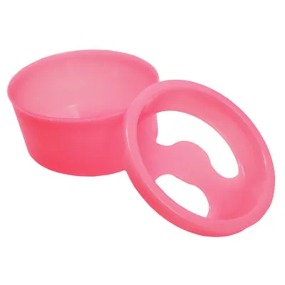 Acetone Resistant Round Style Manicure Bowl With Removable Lid – Pink • $5.39