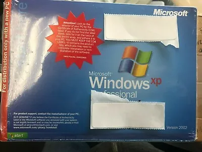 Microsoft Windows XP Professional Version 2002 SP-1a Sealed • $55