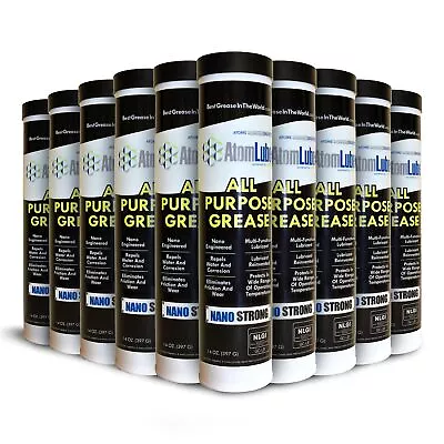 AtomLube All Purpose Grease 10-Pack 14 Oz. Tubes | Multi Function Lubricant ... • $115.03