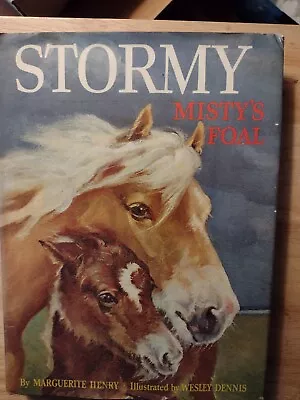 Marguerite Henry Stormy 1963 First Edition Rand Mcnally Dust Jacket • $10