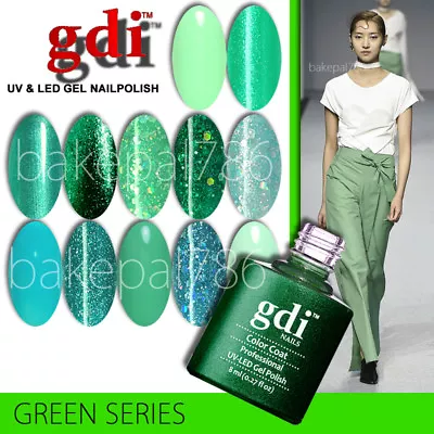 Nail Gel Nail Polish GDI UVLED Soak Off Nail Varnish  GREEN SERIES  Gel Varnish • £3.60