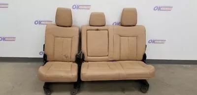 16 Ford F250 Super Duty Lariat Rear Seat Assembly Tan Leather Crew Cab • $325.12