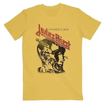 Judas Priest 'Stained Class Vintage Head' (Yellow) T-Shirt - NEW & OFFICIAL! • $40.69