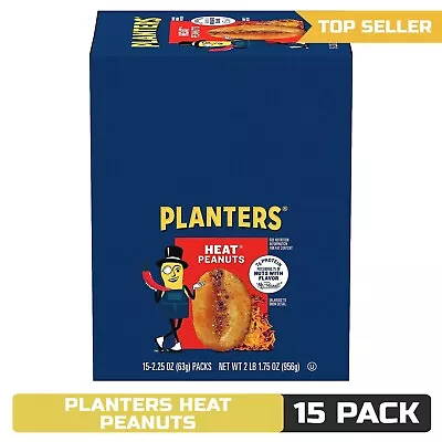 Planters Heat Peanuts (2.25oz Bags Pack Of 15) • $26.90