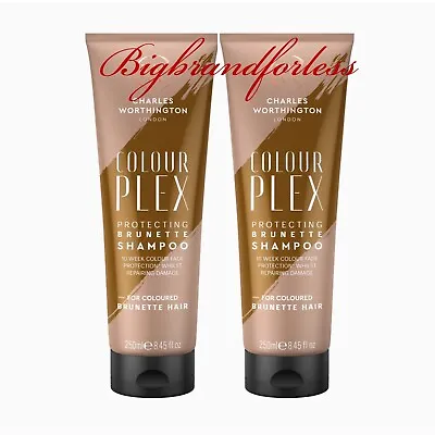 Charles Worthington Colourplex Protecting Brunette Shampoo 250ml -2 Pack • £14.90