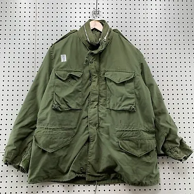 Vintage Alpha Industries M 65 Military Field Jacket OG 107 Mens Large 23.5x30.5 • $199.99