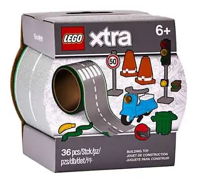 NEW Lego Xtra Road Tape Accessory Set 854048 Moped Traffic Light Road Signs  • $14.99