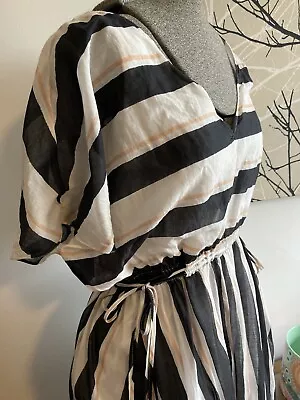SALE COUNTRY ROAD Dress Striped Condition Size 8 Cotton Lined • $39