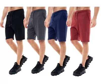 {4-Pack} Men's French Terry Shorts With Pockets • $27.99