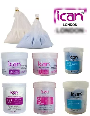 ICAN SALON FORMULA Rapid Blue / White  Powder Bleach For Hair Lightening • £4.99