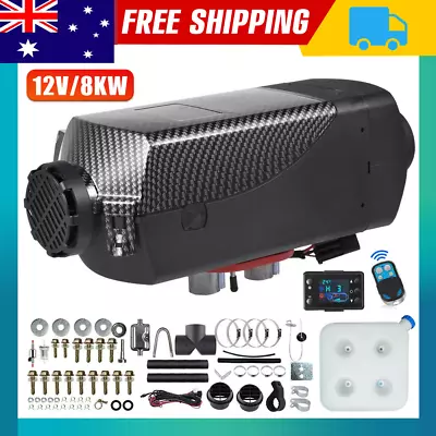 Diesel Air Heater 12V 8KW Tank Remote Control Thermostat Caravan Motorhome RV • $109.91