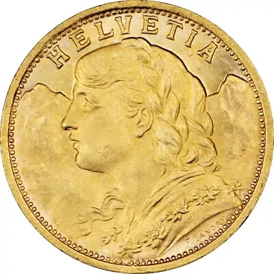 1927-B Swiss Switzerland 20 Francs Gold Coin BU Brilliant Uncirculated .1867 AGW • $459.99