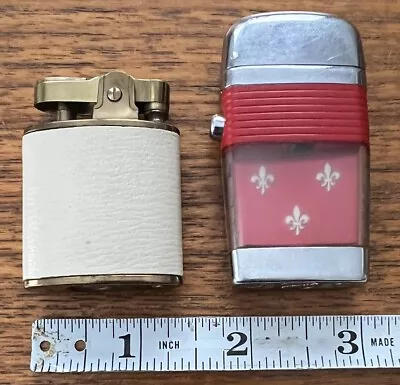 Lot Of Two Vintage Lighters Vu-Lighter Scripto Fleur De Lis Buxton Japan • $4.99