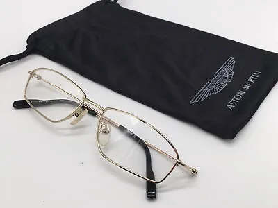 Aston Martin Eyeglasses Frames Men Woman Gold Rectangular Sports At 86 Medium • $82.57