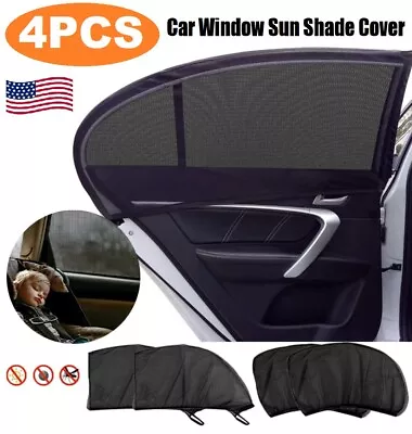 4× Car Side Window Sun Shade Cover Visor Mesh Shield UV Block Screen For SUV USA • $11.69