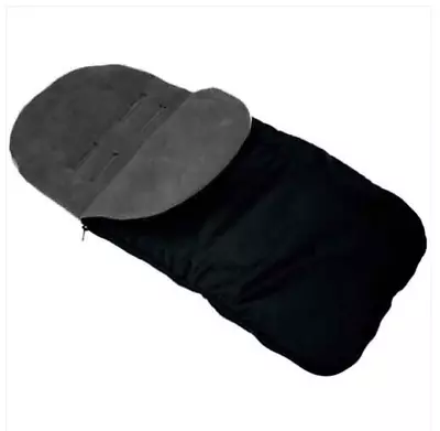 £12.99 • Buy UNIVERSAL FOOTMUFF BLACK/GREYFIT PUSHCHAIR BUGGY COMPATIBLE WITH Joie
