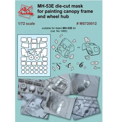 Dan Models MS720012 Scale 1:72 Painting Masks For Italeri MH-53E For Italeri • $15.52