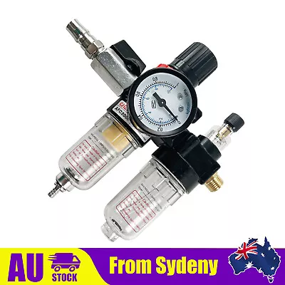 Air Compressor Filter Regulator Separator Moisture Water Trap Gauge AFC2000 AU - • $23.99