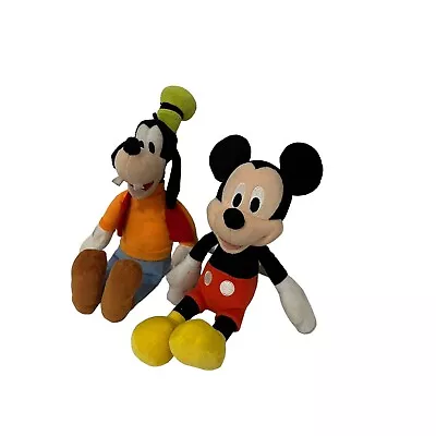 Disney Pluto Mickey Mouse Lot Of 2 Plush 10  Stuffed Animal Toys • $13.99