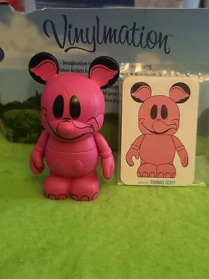 DISNEY Vinylmation 3  Park Set 1 Animation Variant Chaser Pink Elephant Card • $23.99