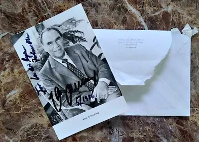 MAX SCHMELING Signed Autographed Photo Postcard W/envelope • $29.95