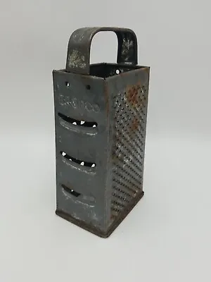 Vintage Bromco 4 Sided Cheese Grater Metal Rustic Farmhouse Decor  • $12