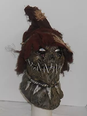 Scary Weird Creepy POSSESSED SCARECROW MASK Halloween Monster Costume Prop HTF • $30