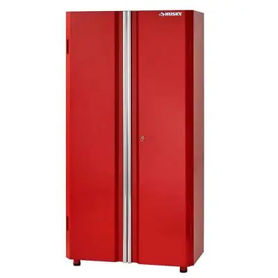 Husky Garage Lockable Cabinet Ready-to-Assemble Freestanding 24-Gauge Steel Red • $352.06