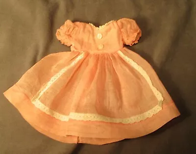 Vintage Madame Alexander McGuffey Ana 13  Doll Dress - Pink Organdy W/Lace • $12