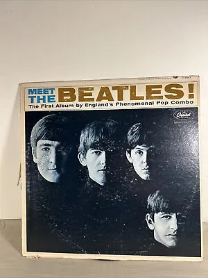 Meet The Beatles LP Record Capitol 1964 Mono T-2047 Original Liner • $22