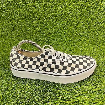 Vans Authentic Washed Checkerboard Mens Size 9.5 Athletic Shoes Sneakers 721356 • $39.99