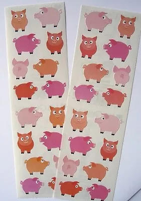 Mrs. Grossman's Sticker Strips  CHUBBY PIGS  Vintage 2007 Discontinued FREE SHIP • $3.99