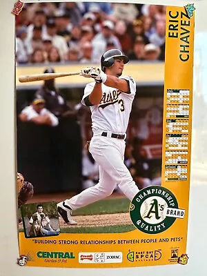 2005 ERIC CHAVEZ STADIUM GIVEAWAY 24x36 INCH WALL POSTER OAKLAND ATHLETICS NEW • $24.99