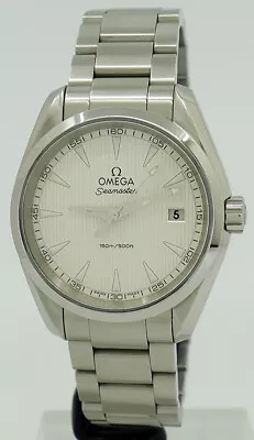 Omega Ref 23110396002001 Steel Quartz 39mm Silver Dial Seamaster Aqua Terra • $3900
