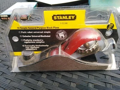£14.96 • Buy Stanley Block Plane 1-12-246  NO 168mm General Purpose 6 5/8  Vgc