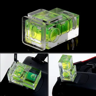 New 2 Axis Bubble Spirit Level Hot Shoe Cover Cap For Camera DSLR Nice • $1.28