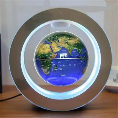 £41.99 • Buy 4 Inch LED World Map Floating Globe Magnetic Levitation Light Anti Gravity Magic