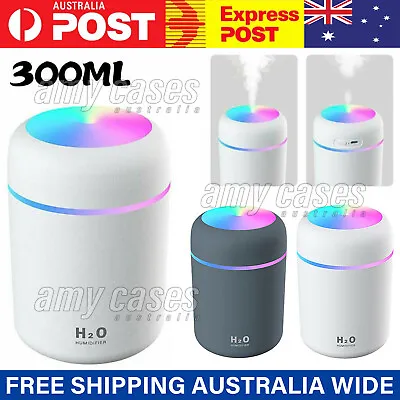 $5.45 • Buy Car Air Purifier USB Diffuser Aroma Oil Humidifier Mist Led Night Light Home MEL