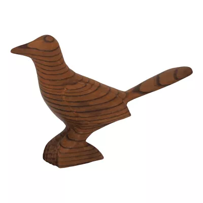 Vintage Wooden Hand Carved Bird Figurine Sculpture Decor MCM • $12