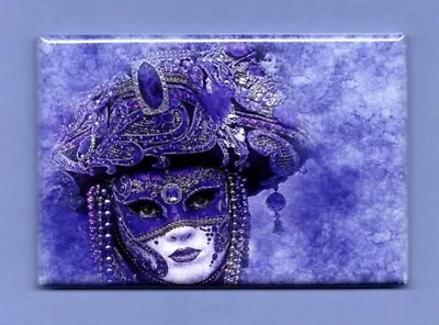 Mask *fridge Magnet* Drama Carnival Parade Mardi Gras Festival Costume Colorful • $8.95