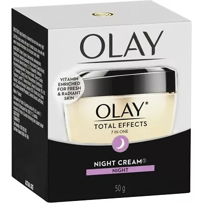 Olay Total Effects Night Face Cream Moisturiser 50g • $19.95