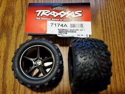 Traxxas Talon Tires W/Black Chrome Wheels 7174A MSRP $18.95 • $10.99